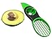 Premier Chef Avocado Slicer - 3-in-1 Tool Works as a Splitter, Pitter and Cutter for Avocados - Professional Quality - Easy to Use - Dishwasher Safe Green