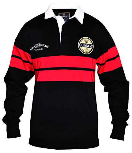 Guinness black and red label rugby jersey (x-large)