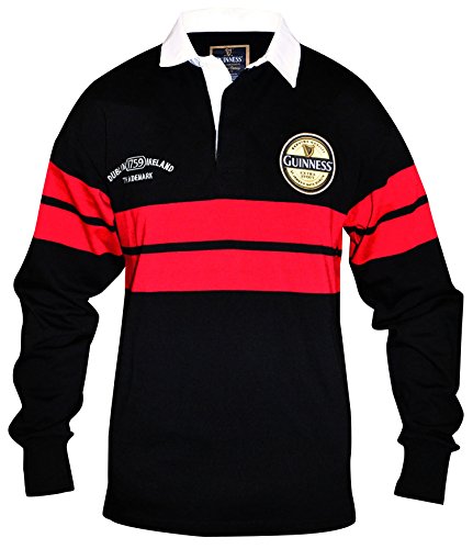 Guinness Red Rugby Jersey, Black/Red, XX-Large