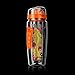 Sharpro 32 oz. Infuser Water Bottles - Featuring a Full Length Infusion Rod, Flip Top Lid, Dual Hand Grips (Sunrise Orange)