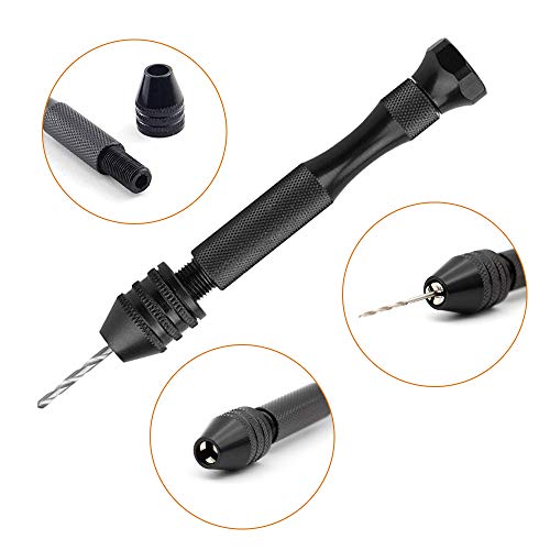 image for WindCloud Professional Pin Vise Hand Drill Bits, Mini Twist Drill Bits