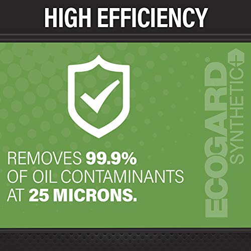 ECOGARD S11880 Premium Cartridge Engine Oil Filter for Synthetic Oil