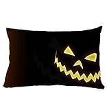Euone 3050cm Halloween Square Pillow Cover Cushion Case Pillowcase Zipper Closure (O)