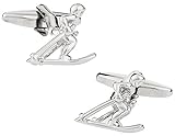 Cuff-Daddy Skier Cufflinks with Presentation Box