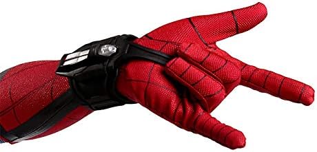 Superhero SPM Web Launcher Cool Web Shooter Dart Blaster Halloween Web Cosplay Prop Dart Launcher Black (1PCS)
