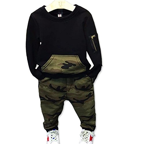 Mlhgy Baby Set Kids Clothes Boys Clothing Sets Spring Sport Suit Children Coat+Camouflage Pant Suits Toddler Tracksuits Baby Costumes For 2-6Ys