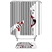 Dodou Lipstick Girl Bathroom Decor Shower Curtain Waterproof Fabric Polyester Set with Hooks（72''Wx72''H ）