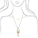 Spinningdaisy Gold Plated Crystal Moving Tale Scorpion Necklace