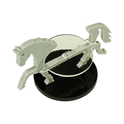 Warhorse, Character Mount Marker, Grey, 40mm Circle Base (1)