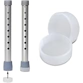 Days Walker Glide Caps, Pack of 4, Tips for Days Walkers to Help Smoothly Walk on Indoor or Flat Outdoor Surfaces or Carpet, Mobility Aid Accessory for Elderly, Handicapped, and Disabled users