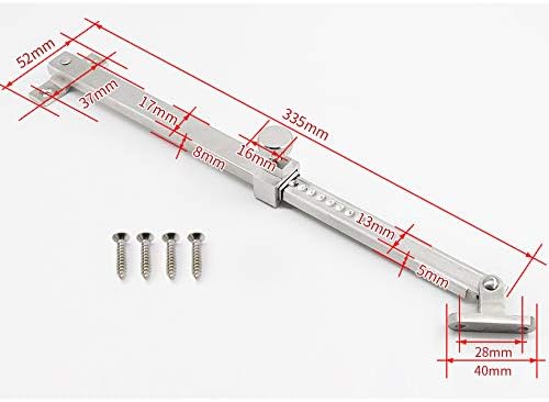 Marie 335mm Casement Stay Window Latch Lock Stainless Steel Heavy Duty Casement Stay Adjuster, 2 Pack - Image 5