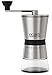 Eparé Manual Coffee Grinder - Conical Ceramic Burr - Portable Hand Crank Mill- 15 Adjustable Settings - Stainless Steel