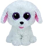 Ty Pippie Dog Plush, White, Regular