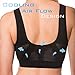 Comfort Finds Seamless Pullover Cooling Sports Bra - Ladies Wirefree Comfort Bra - 2 Pack (Large 40-42, Black)