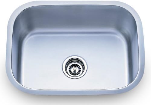 Dowell Undermount Single Bowl 16 Gauge Kitchen Stainless Steel Sinks (6001 2317T) by Dowell
