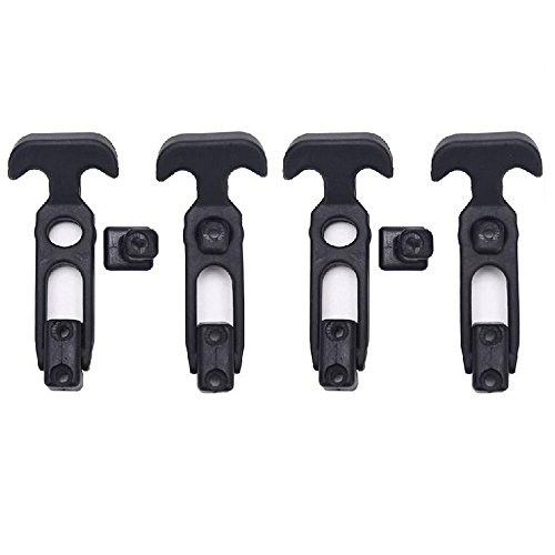 Accessbuy Flexible Rubber T-Handle Draw Latches for Cooler, Golf Cart or Tool Box (4 Pack)