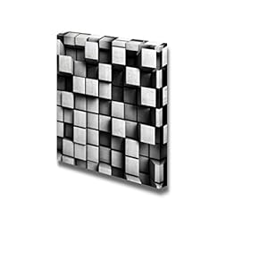 Canvas Prints Wall Art - Abstract Background from Concrete Cubes | Modern Wall Decor/Home Decoration Stretched Gallery Canvas Wrap Giclee Print & Ready to Hang - 12" x 12"