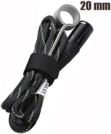 A-romatherapy D-iffuser K-i-t - XLR Plug Cord and Barrel Coil- Intelligent T- emperature P-I-D Controller (20mm Titanium) (Blue)