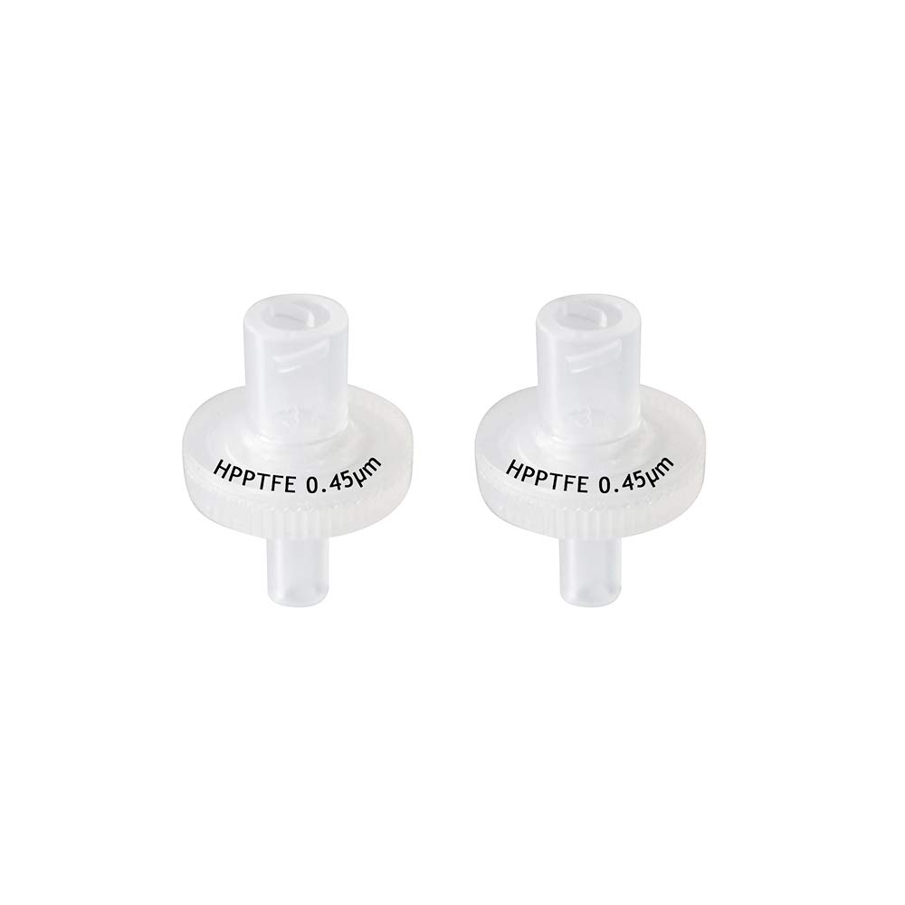 Hydrophilic PTFE Syringe Filters 13mm Diameter 0.45μm Pore Size for Laboratory Filtration [CASE OF 100pcs] by Allpure Biotechnology (HPPTFE-13mm-0.45μm)