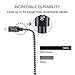 Yostyle 10ft Phone Charger Cable, Extra Long Nylon Braided USB Charging and Data Sync Cord Compatible with Phone X XS Max XR/8/8 Plus/7 Plus 6s/6s Plus/6/6 Plus/5s/5/SE, Pad (3Pack)