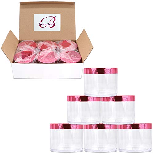Beauticom 120 Grams/120 mL 2oz Plastic Jars Empty Container