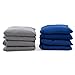 CAN'T STOP PARTY SUPPLIES Set of 8 6 x 6 Inch Cornhole Bean Bags - Blue & Gray