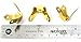 8-Pack Small Brass-Plated Box, Trunk & Cabinet Corners - Includes Mounting Screws