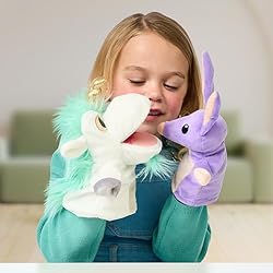 Bluey Unicorse and Bob Bilby Plush Puppet Pack of
