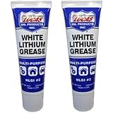 Lucas Oil 10533 White Lithium Grease - 8 Ounce Squeeze Tube, 2 Pack