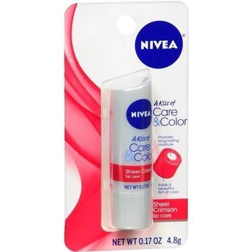 Nivea lip care a kiss of care & color, sheer crimso…