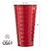 Splash 20-ounce Unbreakable Plastic Tumblers | set of 12 Red