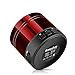 EasyAcc Mini Wireless Speaker, Portable USB Travel Speaker with Mic, AUX, FM Function, Micro SD Card Support for Tablet Laptops Smartphones, Red