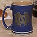 Notre Dame Fighting Irish 15 Ounce Sculpted Logo Relief Coffee Mug
