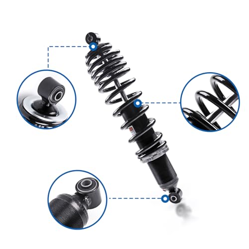 KLV Front Left Right Shocks Shock Absorber Set Monotube Tube Compatible with 1990-2018 Kawasaki Mule UTV 2010 2020 2500 2510 2520 4000 4010 Mule 45023-1005 45023-1006 2 pcs