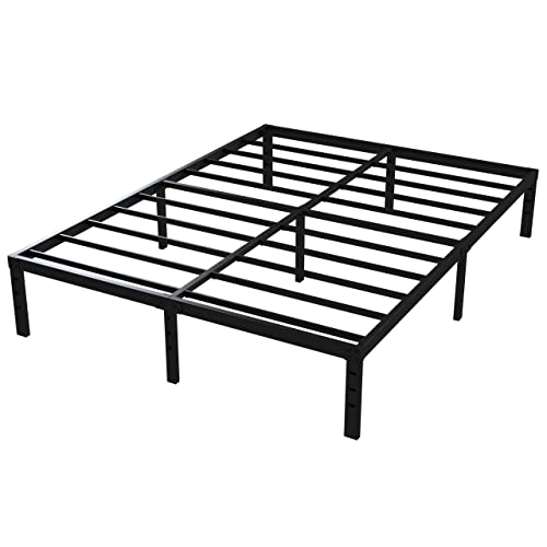 Upcanso 16 Inch King Bed Frame Heavy Duty Metal Platform King Size Bed