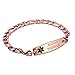 linnalove-Stainless Steel Figaro Chain Interchangeable Medical Alert Bracelets