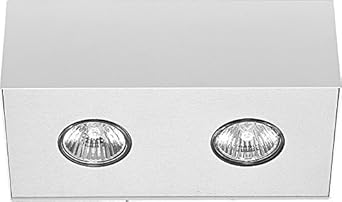 Eleganter Aufbau Spotstrahler In Weiss Bauhaus 2x Gu10 Bis 50 Watt 230v Deckenspot Aus Metall Aufbau Strahler Decke Fur Wohnzimmer Schlafzimmer Flur Lampe Leuchten Innen Amazon Es Iluminacion