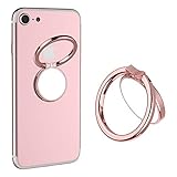 Mirror Cellphone Ring Stand Holder,VASIVO Smart Phone Ring Holder Series Stylish 360°Rotation 180°Flip Ring Stand Grip Mount for Smartphones (Rose Gold)