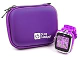 Kidizoom Smartwatch Case - Premium Quality Shock Absorbent Purple Shell Case with Carabiner Clip & Dual Zip Function for Kidizoom Smartwatch DX2 | DX | Connect DX | Plus | Plus 2 | 2 |-by DURAGADGET