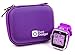 DURAGADGET Kidizoom Smartwatch Case - Premium Quality Shock Absorbant Purple Shell Case with Carabiner Clip & Dual Zip Function for Vtech Kidizoom Smartwatch & Vtech Kidizoom Smartwatch DX