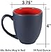 ITI Ceramic Bistro Hilo Coffee Mugs with Pan Scraper, 14 Ounce (6-Pack, Assorted)