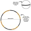 Phoenix Fitness Weighted Hula Hoops for Adults Fitness & Weight Loss Fitness Hula Hoop Ring Core Strength & Exercise 8…