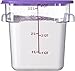 CFS 10721AF07 StorPlus Square Container Only, Polycarbonate, 4 Quart, Purple