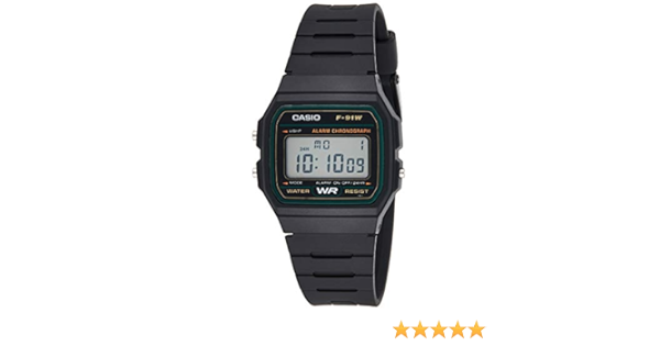 Casio F-91W-3DG - Reloj Color Negro