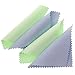 JUANYA 100pcs Jewelry Cleaning Cloth Polishing Cloth for Sterling Silver Gold Platinum (Green Blue)