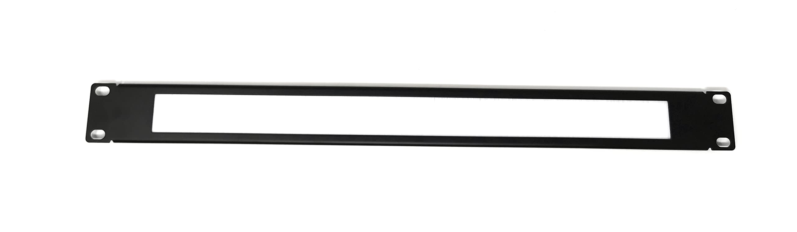 Maincore 1U 19'' inch Brush Blanking Plate/Panel Cable Management for Data Cabinet Network Rack Mount (U1, Black White)