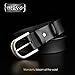 WHIPPY Women Leather Belt for Jeans Pants Dresses Black Ladies Waist Belt with Pin Buckle(Suit Pant Size 29-35 Inches,Black)