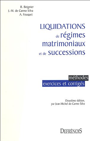 Liquidations de régimes matrimoniaux et de successions