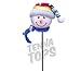 Tenna Tops Snowman Winter Hat & Scarf Car Antenna Topper/Auto Mirror Dangler/Cute Dashboard Accessory (Gray)