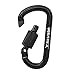 VORNNEX 6PCS Aluminum D Ring Locking Carabiner D Shape Super Light wiregate Carabiner Keychain Clip for Hammock